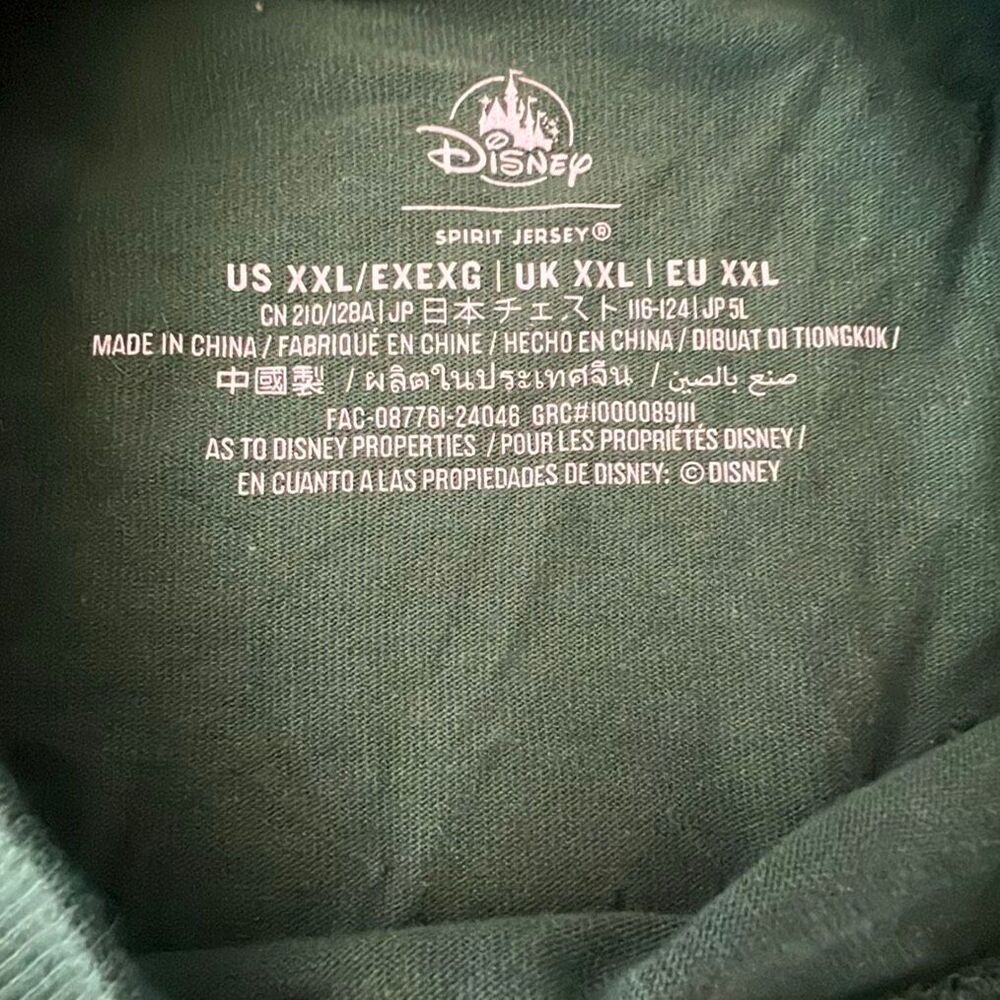 Disney Holiday Lights Mickey Spirit Jersey Green Size XXL Unisex - Picture 5 of 8